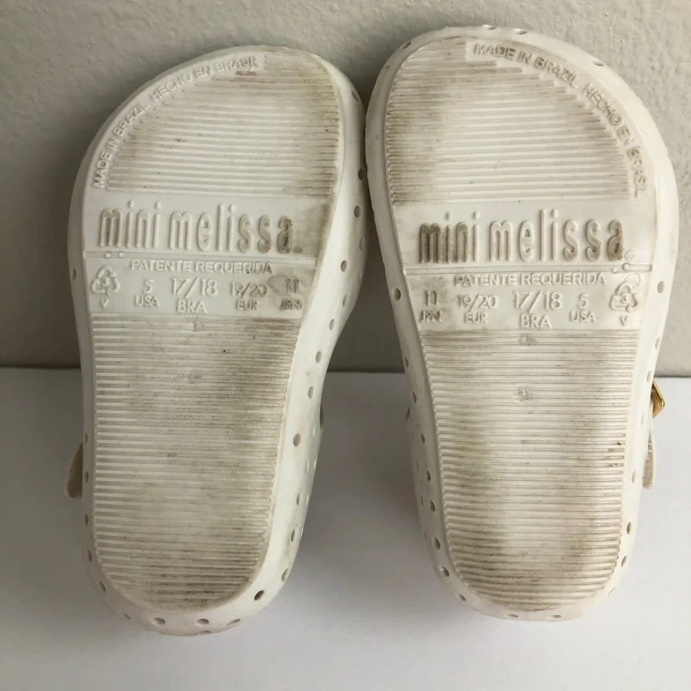 Mini Melissa Furadinha Pineapple Mary Jane Shoes